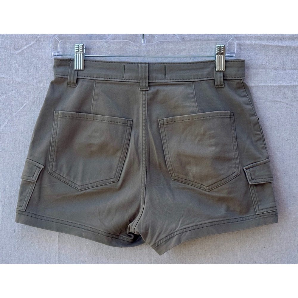 Hollister Ultra High-Rise Short 3" Olive Green Cargo Utility Shorts Size 1/25 - Picture 2 of 4
